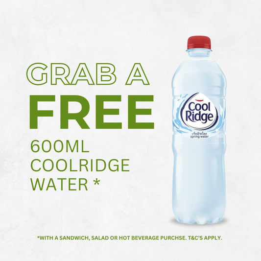 Grab A FREE 600mL Water